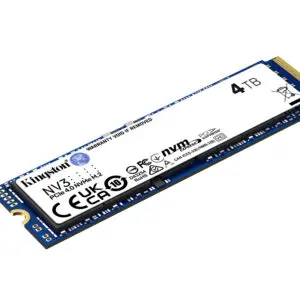 Kingston 4000GB NV3 M.2 2280 PCIe 4.0 NVMe SSD - High-Speed Storage Upgrade for Gaming and Professional Use