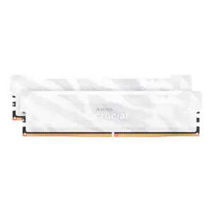 Crucial Pro Overclocking DDR5-6400 32GB Desktop Gaming Memory Kit (16GB x 2) – White