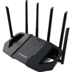 ASUS TUF Gaming BE6500 Wi-Fi 7 Dual-Band Gaming Router – Extendable with Quad 2.5Gb Ports