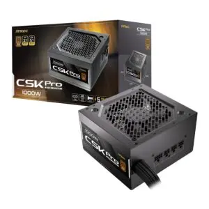 Antec CSK1000 PRO ATX3.1 Semi-Modular 1000W Power Supply (80 PLUS Bronze, PCIe 5.1, ATX 3.1 Certified)