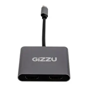 Gizzu 4-in-1 Type-C to Dual HDMI Hub