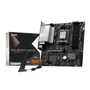 MSI PRO B840M-P Wi-Fi 6E AMD AM5 MATX Gaming Motherboard