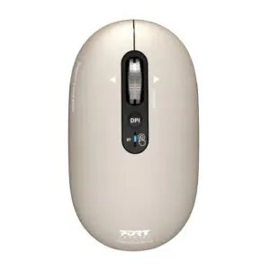Port Connect PURE MAC Rechargeable Wireless and Bluetooth Mouse - Pearl