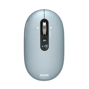 Port Connect PURE MAC Rechargeable Wireless and Bluetooth Mouse - Storm