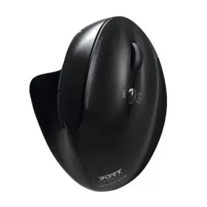 Port Connect Wireless Rechargeable Ergonoc Mouse Bluetooth_x000D_- Black