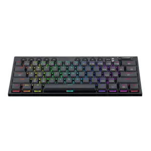 REDRAGON Horus Mini 61Key Red Switch RGB Low Profile Gaming Mechanical Keyboard - Black