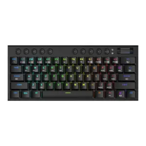 REDRAGON Horus Mini Pro 61Key Wireless Bluetooth Red Switch RGB Low Profile Gaming Mechanical Keyboard - Black