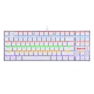REDRAGON KUMARA Mechanical 87 Key|RGB Backlit Gaming Keyboard - White