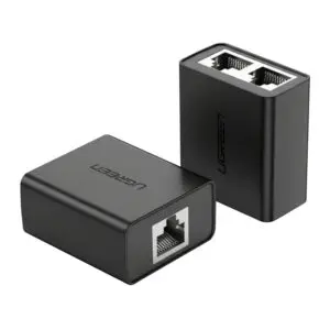 UGREEN RJ45 Splitter Adapter 2 Pack (Black)