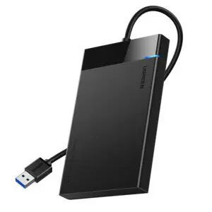 UGREEN USB 3.0 to 2.5” SATA Hard Drive Enclosure (Non-Detachable Cable)