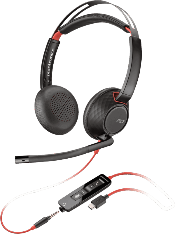 POLY BLACKWIRE 5220 M 3.5MM USB-A+C HEADSET