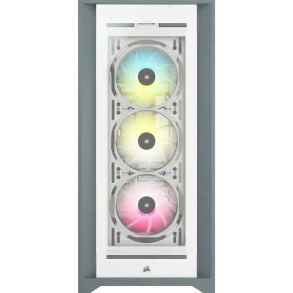 5000X RGB White Tempered Glass Mid-Tower; 2x 3.5'' |  4x 2.5'' Drive Bays; Up to 360mm Radiator compatible; 3x 120mm fan incl - Image 32