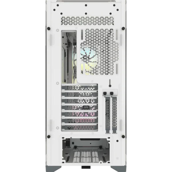 5000X RGB White Tempered Glass Mid-Tower; 2x 3.5'' |  4x 2.5'' Drive Bays; Up to 360mm Radiator compatible; 3x 120mm fan incl - Image 17