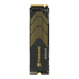 TRANSCEND 2TB MTE250S PCI-E GEN 4X4 M.2 NVMe 2280 SSD 3D TLC -7100 MB/s Read 6500 MB/s Write with Graphen Head Spreader -1560TBW