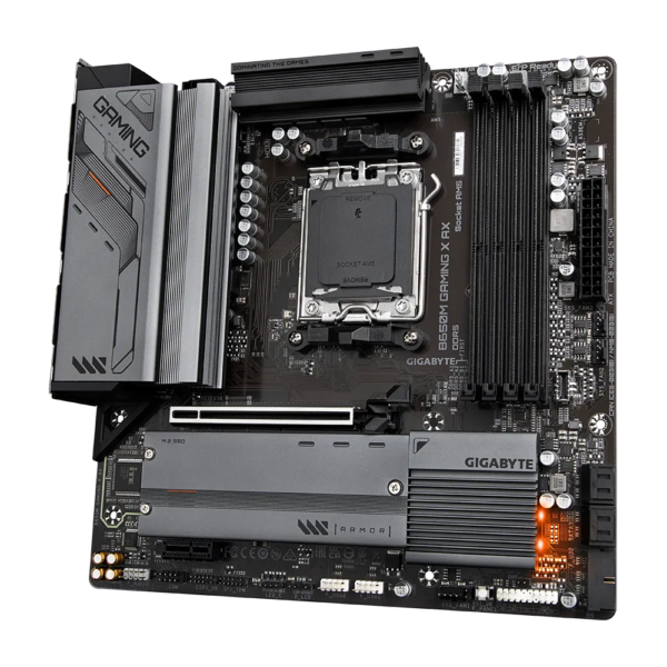 GIGABYTE Motherboard AMD B650 Gaming Chipset for AMD AM5; 4x Dual DDR5; 2x M2; 1x HDMI 2x DP. - Image 4