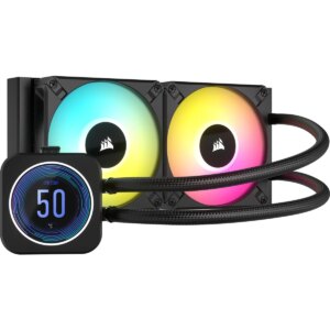 Corsair iCUE H100i ELITE LCD XT 240mm Liquid CPU Cooler AMD: AM5; AM3/4; sTRX4; sTR5 | Intel LGA: 1700/1851; 115X; 1200; 2011