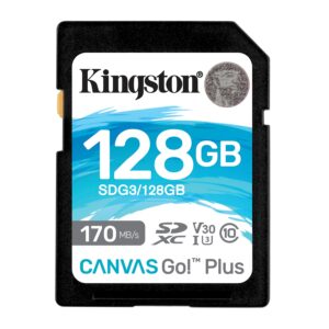 KINGSTON 128GB SDXC CANVAS GO PLUS 170R C10 UHS-I U3 V30