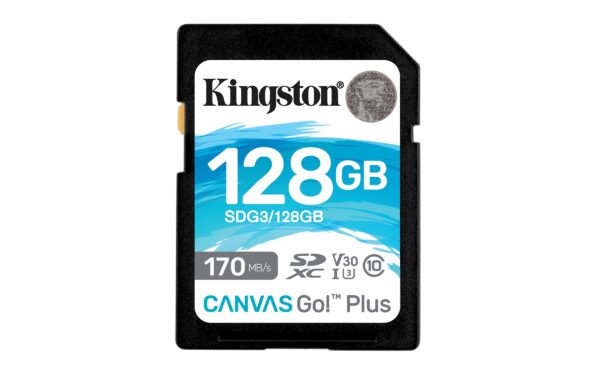 KINGSTON 128GB SDXC CANVAS GO PLUS 170R C10 UHS-I U3 V30