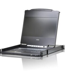 17'' wide Screen Full HD LCD console support USB DVI; HDMI; VGA W/(US99KB/USKB/SPKB)/W/(US/EU) CORD/(LONG RACK) ATEN TECH