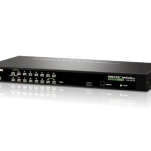 ATEN 16-Port PS/2-USB  VGA KVM Switch/Cascade/W/(US/EU/OUT) ADP. ATEN
