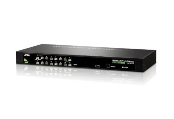 ATEN 16-Port PS/2-USB  VGA KVM Switch/Cascade/W/(US/EU/OUT) ADP. ATEN