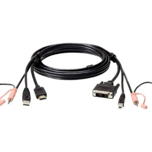 ATEN 1.8m USB HDMI to DVI-D KVM cable with Audio