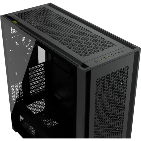 7000D Airflow Black Tempered Glass Mid-Tower; 6x 3.5'' |  4x 2.5'' Drive Bays ; 480mm Radiator Compatible; 3x140mm fan incl - Image 4