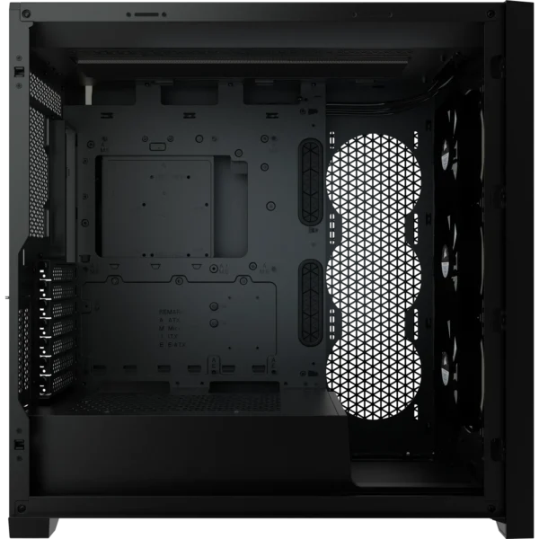 5000X RGB Black Tempered Glass Mid-Tower; 2x 3.5'' |  4x 2.5'' Drive Bays; Up to 360mm Radiator compatible; 3x 120mm fan incl - Image 12