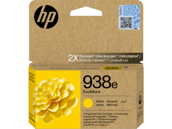 HP 938E EVOMORE YELLOW ORIGINAL INK CARTRIDGE