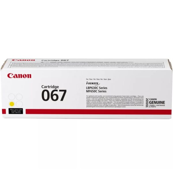 CANON 067 TONER CARTRIDGE (YELLOW)
