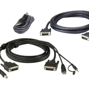 ATEN 1.8M USB DVI-D Dual Link Dual Display Secure KVM Cable Kit