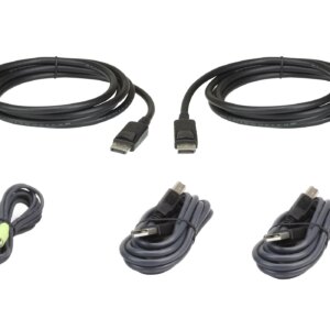 ATEN 1.8M Dual Display DisplayPort Secure KVM Cable Kit