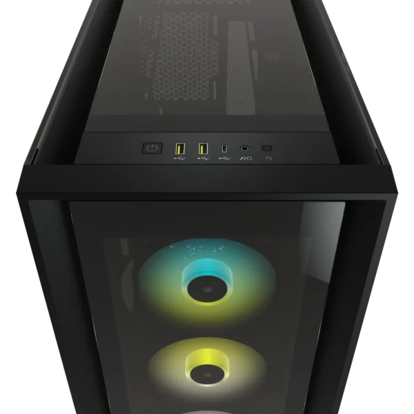 5000X RGB Black Tempered Glass Mid-Tower; 2x 3.5'' |  4x 2.5'' Drive Bays; Up to 360mm Radiator compatible; 3x 120mm fan incl - Image 34