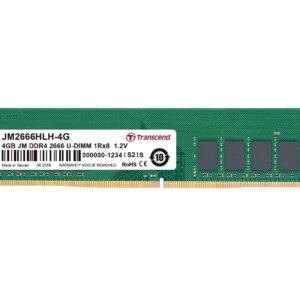 TRANSCEND 4GB DDR4 2666Mhz DESKTOP U-DIMM 1RX8 1GX8 CL19 1.2V