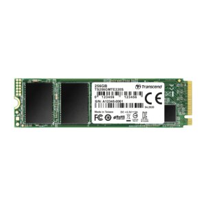 TRANSCEND 256GBMTE220S PCI-E GEN 3x4 NVMe M.2 2280 SSD 3D TLC with DRAM cache - 3300 MB/s Read 1250 MB/s Write - 550 TBW