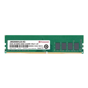 TRANSCEND 16GB JET MEMORY DDR4 2666MHZ DESKTOP U-DIMM 2RX8 1GX8 CL19
