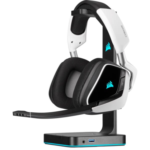 Void RGB Elite Wireless RGB White Headset; 7.1 50mm Audio Drivers; Unidirectional Noise-Cancelling; Detachable Mic - Image 12