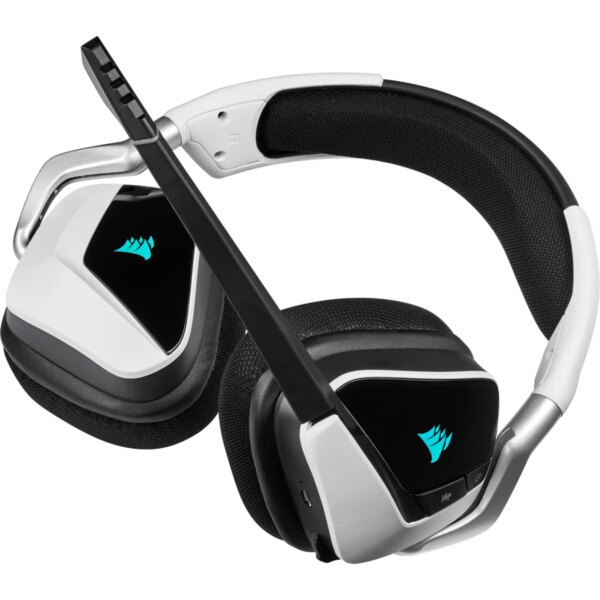 Void RGB Elite Wireless RGB White Headset; 7.1 50mm Audio Drivers; Unidirectional Noise-Cancelling; Detachable Mic - Image 8