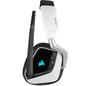 Void RGB Elite Wireless RGB White Headset; 7.1 50mm Audio Drivers; Unidirectional Noise-Cancelling; Detachable Mic
