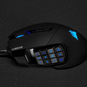 Corsair SCIMITAR ELITE RGB Optical MOBA/MMO Gaming Mouse; 18;000 DP; Black