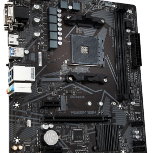 GIGABYTE Motherboard AMD A520M-S2H  for 3rd/4th/5th Generation AMD Ryzenâ„¢ processors; 2x Dual DDR4; 1x M2; HDMI; DVI; VGA.