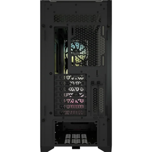 5000X RGB Black Tempered Glass Mid-Tower; 2x 3.5'' |  4x 2.5'' Drive Bays; Up to 360mm Radiator compatible; 3x 120mm fan incl - Image 2