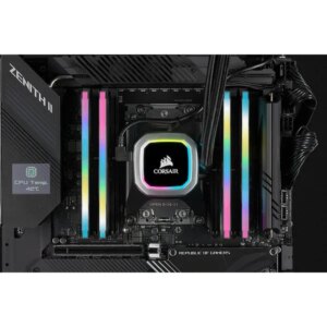 Corsair VENGEANCEÂ® RGB PRO SL 16GB (2 x 8GB) DDR4 DRAM 3200MHz C16 Memory Kit; 18-22-22-42; 1.35; Black