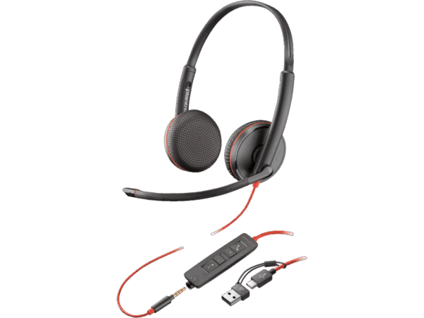 POLY BLACKWIRE 3225 STEREO USB-C HEADSET HEADSET