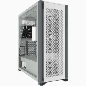 7000D Airflow White Tempered Glass Mid-Tower; 6x 3.5'' |  4x 2.5'' Drive Bays ; 480mm Radiator Compatible; 3x140mm fan incl