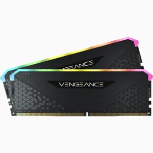 Corsair VENGEANCE RGB RS 32GB (2 x 16GB) DDR4 DRAM 3600MHz C18 Memory Kit; 18-22-22-42; 1.2V; Black.