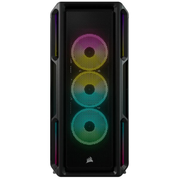 5000T RGB Black Tempered Glass Mid-Tower; 2x 3.5'' |  4x 2.5'' Drive Bays; Up to 360mm Radiator compatible; 4x 120mm fan incl - Image 4