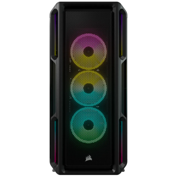 5000T RGB Black Tempered Glass Mid-Tower; 2x 3.5'' |  4x 2.5'' Drive Bays; Up to 360mm Radiator compatible; 4x 120mm fan incl - Image 3