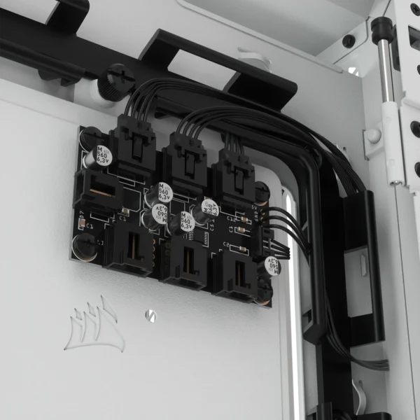 5000X RGB White Tempered Glass Mid-Tower; 2x 3.5'' |  4x 2.5'' Drive Bays; Up to 360mm Radiator compatible; 3x 120mm fan incl - Image 19