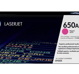 HP 650A COLOR LASERJET CP5525 MAGENTA PRINT TONER CARTRIDGE